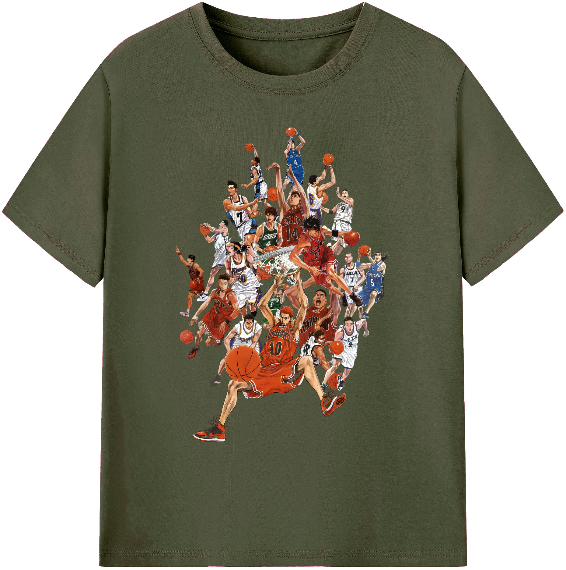 （画像用） SLAM DUNK／スラムダンク 綿100％ メンズ半袖Tシャツ｜肌触りやわらか＆通気性